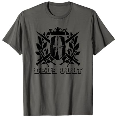 Deus Vult - Gott will es - Kreuzritter mit Krone des Herrn T-Shirt