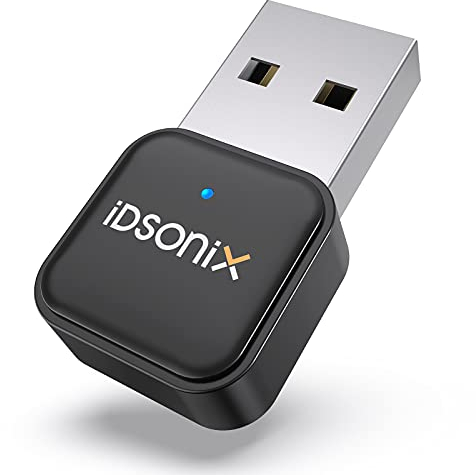 iDsonix Bluetooth Adapter 5.0 für PC, USB Bluetooth Dongle Computer Desktop, Laptop, Kabellose Übertragung per Cuffie/Auricolari/Altoparlanti/Mouse, Supporto Windows iMAC