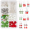 SUNNYCLUE 1 Box DIY Make 10 Pairs Christmas Crystal Bead Dangle Earring Making Kits Snowman Angel Wing Glass Beads Xmas Tree Dangle Earrings Jewelry Making Supplies for Women Beginners, Instruction