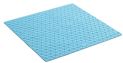 TATAY Alfombra de Bañera Antideslizante, Caucho SBS - TP con 120 Ventosas, Cuadrado, Diseño Diamond, Azul. Medidas 54 x 54 cm