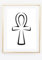 Din A4 Kunstdruck ohne Rahmen - Ankh - Ägyptisches Kreuz - Lebensschlüssel Ägypten Deko Druck Poster Bild