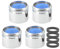 Chedin M18/M18,5/M20/M22/M24/M28 Strahlregler Mischdüse Luftsprudler, 4-teiliges Set Wasserhahn Bubbler, Mischpatrone Armaturensieb, Honeycomb Auslauf des Wasserhahns verchromt (M18)