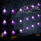 JOFONY Halloween Spinne Lichterkette,Lila Lichter für Halloween Deko Innen-und Außenbereich,20 LEDs 2 Beleuchtungsmodi Batteriebetriebene