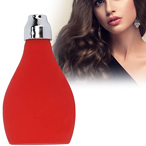Hair Fiber Applicator, Barber Powder Spray Bottle, Red Empty Spray Powder Bottle Silicone Squeeze Powder Bottle Hairdressing Spray Talcum Powder Prickly Heat Powder Spray Bottle for Hair