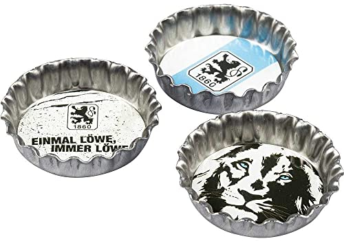 TSV 1860 München 3er Set Kühlschrankmagnet in Kronkorkenoptik Magnet
