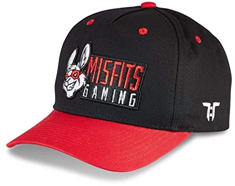 Tokyo Time Misfits Gaming Collab Cap - Schwarz/Rot, Multicoloured, One size