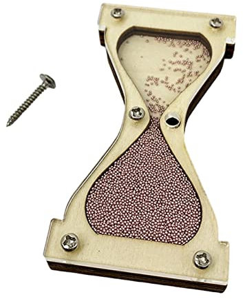 MagiDeal Sablier en Bois Jouet Sensoriel Busyboard Early Educational DIY Accessoires, Argent B