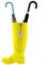 CÉRAMIQUE RAMBLEGNE | Porte-parapluie Amazon | Porte-parapluie original | Porte-parapluie en céramique | Porte-parapluie chaussure décoré Jaune Modèle 08 | 30 x 14 x 46 cm
