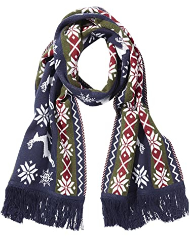 Jan Vanderstorm Herren Schal Tilo dunkelblau, 1