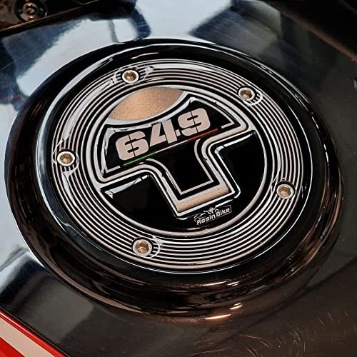 Resin Bike Aufkleber für Motorrad Kompatibel mit Moto Morini X-CAPE 650 2021-2025. Tankdeckelschutz vor Stößen und Kratzern. 3D-Harzklebstoff - Stickers - Made in Italy