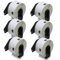 BETCKEY - 6 Rollen DK-11220 Thermopapieretiketten Kompatibel mit Brother, 39mm x 48mm, 3720 Etiketten, Ablösbar für Brother QL Etikettendrucker