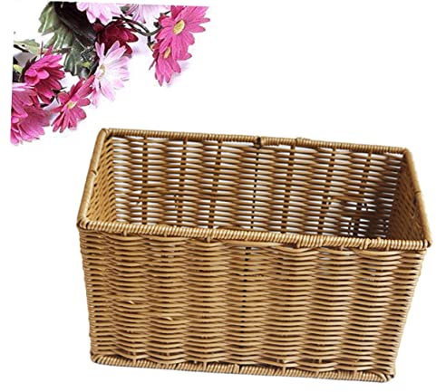 SHERCHPRY Rattan-aufbewahrungskorb Behälter Für Küche Bad Supermarkt Organizer Sammelkorb Hohes Design Leicht Zu Reinigen