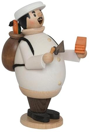 Kuhnert Drechslerei Rauchmann/Räucherfigur - Rauchfigur - Rauchman Max (Maurer) - Made in Germany