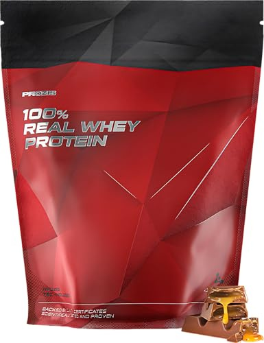 PROZIS Real Whey Protein 1000 gr, proteine whey, vari gusti a scelta (ciocolato con caramello)