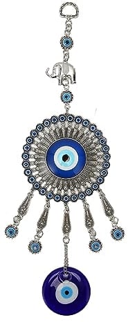Firlar Böser Blick-Traumfänger, Blauer Traumfänger, Exquisit, Bringt Wohlstand, Glück, Türkisches Blaues Auge, Wanddekoration für Zuhause, Auto, Spiegel, Büro