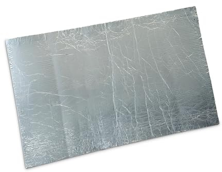 Feuerfest 123 - Keramikfasermatte Aluminium 900x500x5 mm, Aluminiumsilikat, hitzebeständig bis 1.260 °C, Material Dichte 200 KG/m³, Isolierung für Kamine und Öfen