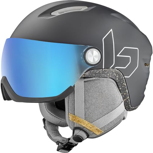 Bollé - V-Atmos, Black Matte, Photochromic Blue, Medium, Snow Helmets, Unisex, Adult