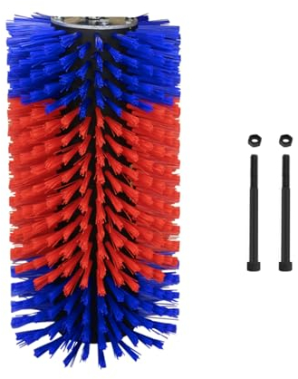 Kratzbürste für Pferd Kuh, Halbrunde Pferde Bürsten, Vollmassage-Pflegebürste mit 2 Schrauben für Ziegen, Rinder, Kühe, Schafe, Pferde, Schweine und andere Nutztiere zum Rückenkratzen,45cm