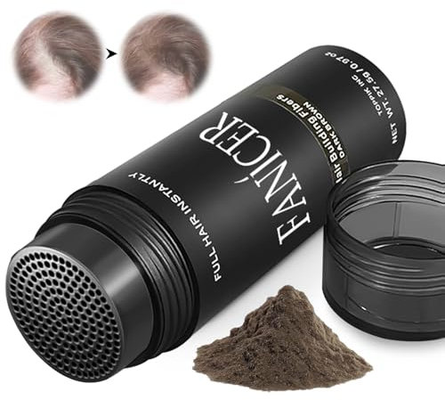 Streuhaar zur Haarverdichtung,Hair Fibers zur Haarverdichtung,Haarpuder Für Dünnes Haar,lassen Sie das Haar in Sekunden dicker,Hellbraun