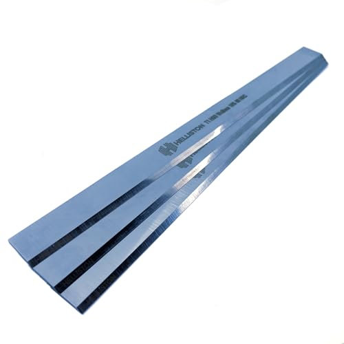 Helliston T1 W18% Fers de rabot pour Bernardo FS310N, HSS tungstène 18%, 310x25x3mm (3 lames de raboteuse-dégauchisseuse)