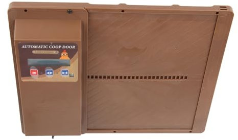 Porte Automatique de Poulailler, Porte Solaire de Poulailler, USB, Ouverture Horizontale, Synchronisation, Affichage LED, Capteur de Lumière, Protection des Volailles,
