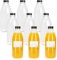 TEC Juice Bottles with Lids 1 Litre UK Made Empty 30% Recycled Clear PET Plastic Bottle Drink Reusable for Fridge Clear Water Milk Juicing Pack Multipack in Bulk Packs (48)
