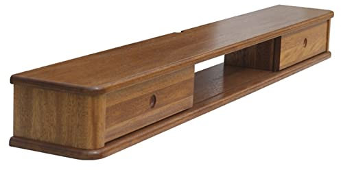 SIBEG Schwimmender TV-Ständer, Unterhaltungsregal, Massivholz, 39,3/47,2/55,1 Zoll, wandmontiertes Medienregal, TV-Konsoleneinheit, Wand-TV-Schrank, Aufbewahrungsregale, Möbel mit Schiebetüren/100 cm