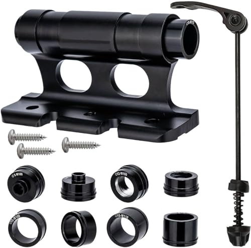 Fahrrad Vorderradgabel, vielseitiger Fahrradgabel-Montageblock, Schnellspanner für LKW/Anhänger/Fahrradgepäckträger Hält sicher Flache Oberfläche für sicheren Transport (Schnellspanner-Kit)