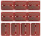 EPLZON Prototype Board Lötbares Breadboard Doppelseitig Leiterplatte PCB Circuit Board zum Schweißen von,DIY elektronische Artikel,Rot(Packung mit 10 Stück)