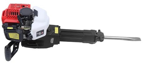 2,5PS 2 Takt Benzin Abbruch Hammer Stemmhammer Meißelhammer mit Abbruchhammer Bohrer Set Multifunktionale Presslufthammer Spaten Garten Bagger 6500r/min
