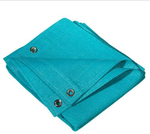 Toile d'ombrage pour extérieur - Résistante à 90 % aux UV - Résistante aux déchirures et au vieillissement - Idéale pour serre de jardin, camping - Trou métallique - Bleu - 1 x 2 m