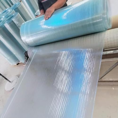 Polycarbonat Dachplatte 1,2 mm Glasfaserplatte,Klar Wasserdichte Gewächshaus Platten Stegplatten Ersatz Verkleidungspaneele,Für Garten,Carport Vordächer,Terrasse,Balkon,Anpassbar (0.8m x 2m)