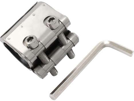 LifCratms Pipe Repair Clamp, Galvanized Pipe Repair Kit, Leak Repair Clamp for Plastic and Metal Pipes(33mm-36mm/1 inch)
