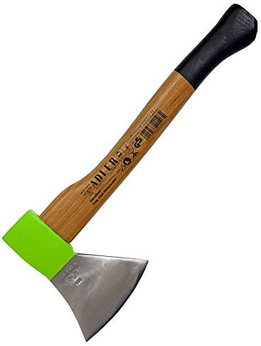 sopomarkt24 Professional Handbeil 800g, Hand Beil, Hickorystiel, Spaltbeil, Campingbeil, Holzeinschlag, Gartenwerkzeug, Rutschfester Griff, ergonomisches Design, Camping Forst 098