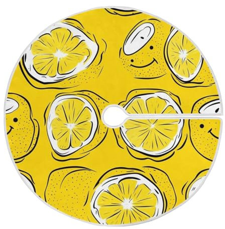 Weihnachtsbaumschmuck, gelbe Zitrone, rund, Dekoration, Mini, für Party, Innenbereich, Festival, 1,2 m