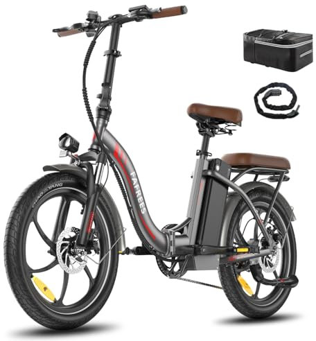 Fafrees F20+Pro E Bike Klapprad, Upgrade 2025 Ebike Herren 20 * 3.0 Zoll, Elektrofahrrad 22.5Ah/810Wh Akku, E-Bike Damen 250W 25km/h, Fatbike 7S, E-Fahrrad Klappbar Lagergewicht 140 KG (Grau)