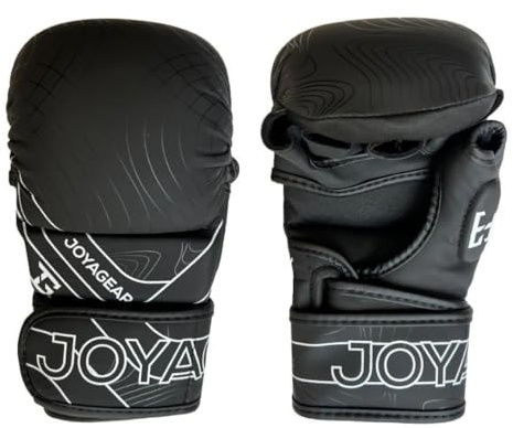 JOYAGEAR - MMA Handschuhe Essential - Hergestellt aus hochwertigem Kunstleder - Kampfsport Handschuhe für Grappling, Sparring, Training & Wettkämpfe - Mixed Martial Arts