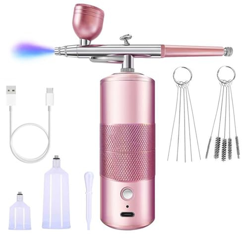 Nagel-Airbrush-Kit | Nagellack-Sprühgerät – Malerei-Sprühset für Haar-Make-up, Anfänger, Modell, Kuchen, Auto, Dekoration, Schuh,