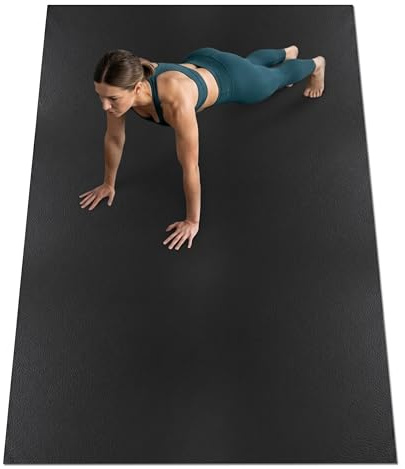 NEOLYMP Bodenschutzmatte Fitnessgerät - Laufband Matte 8mm Dicke - langlebig, rutschfest & stoßdämpfend - Fitness Unterlegmatte für Crosstrainer - Gymnastikmatte (213 x 152 cm)