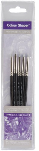 Colour Shaper Kit peinture Pointe grise ferme Taille 0 Pochette de 5 (Import Royaume Uni)