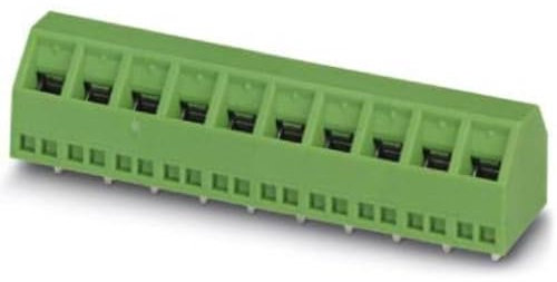 PHOENIX CONTACT SMKDSN 1,5/11 Leiterplattenklemme, 1.5 mm² Nennquerschnitt, 11 Polzahl pro Reihe, SMKDSN 1,5 Reichweite, 5 mm Rastermaß, Grün, 50 Stück
