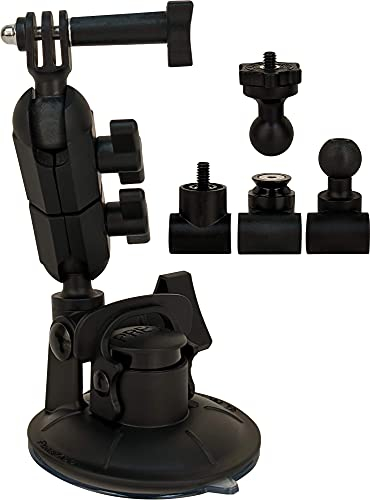 Panavise ActionGrip 3-N-1 Suction Cup Camera Mount Kit für Action Cam passend für GoPro und andere