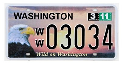 Nummernschild des US-Bundesstaats Washington „Wild on Washington“