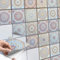Fliesenaufkleber für Bad Deko u. Küche - CREATISTO Fliesensticker I Mosaikfliesen - Vinyl Fliesensticker I Dekorative Fliesenfolie für Wandfliesen I 10x10 cm - Motiv Mosaik Afrika - 36 Stück