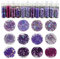 YOFASEN 12 Bottiglie Polvere Glitter per Decorazioni Set - Glitter Colorati Corpo Glitter per Capelli Nail Art Glitter Glitter con Paillettes Glitter Cosmetici, Viola