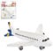 CREATIV DISCOUNT Miniatur Flugzeug, ca. 10cm, weiß