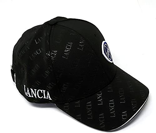 Lancia Cappellino Ufficiale Visiera Curva, Nero