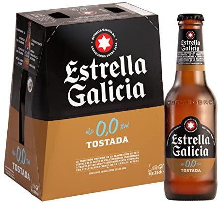 Estrella Galicia 0,0 Tostada Pack 6x25cl