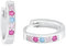 Amor Creolen 925 Sterling Silber Mädchen Kinder Ohrschmuck, mit Zirkonia synth., 1,2 cm, Silber, Kommt in Schmuck Geschenk Box, 2036513