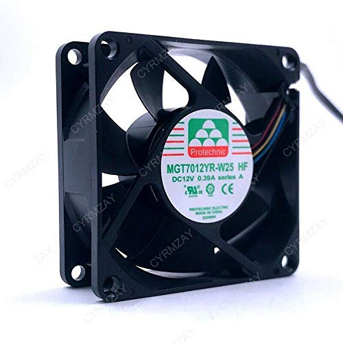 CYRMZAY Fan Compatible For MGT7012YR-W25 7025 70MM Fan pwm Cooling fan 12V 0.39A